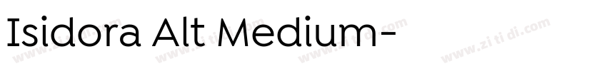 Isidora Alt Medium字体转换